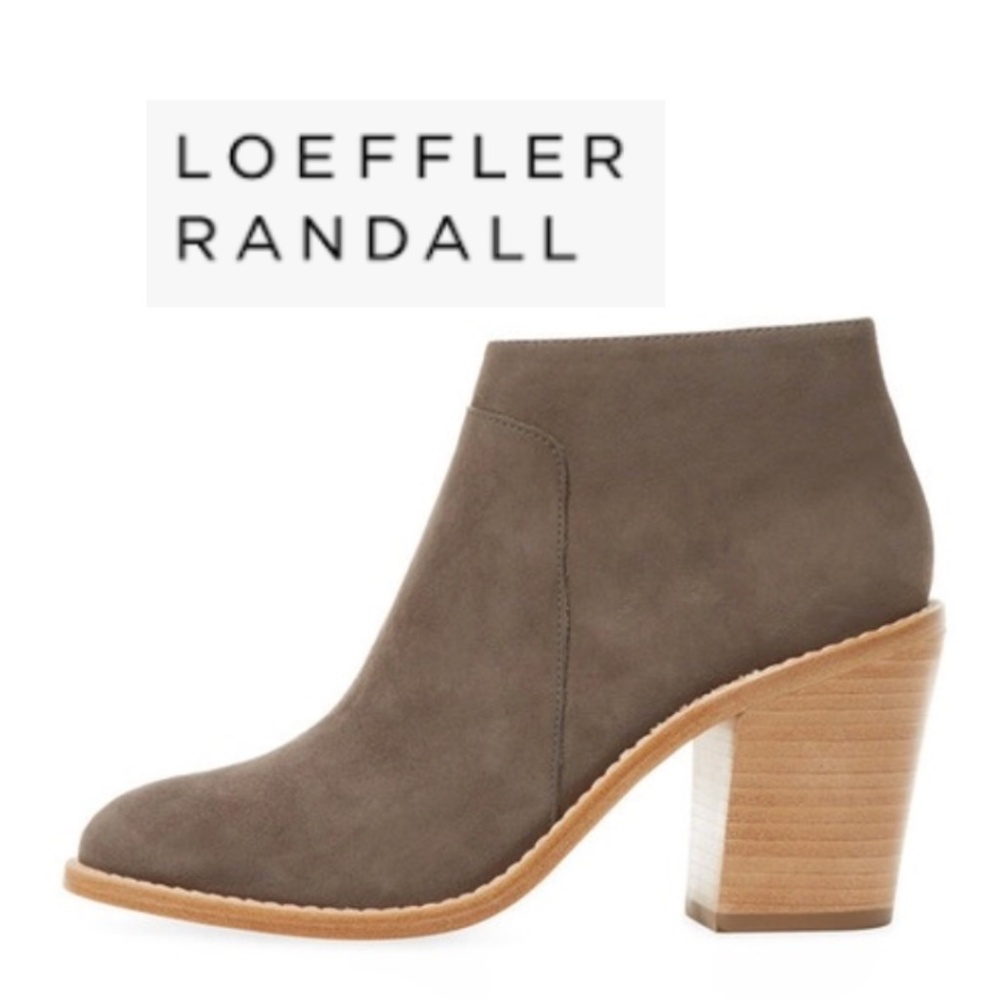 Loeffler Randall Ella grey suede bootie, 8.5. L1053